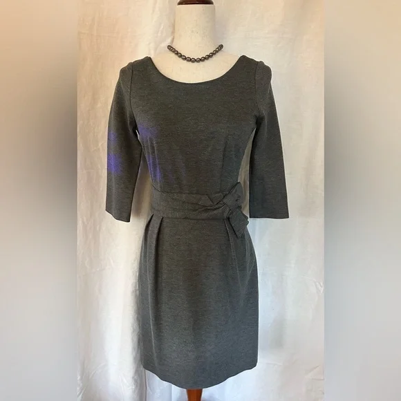 KATE SPADE DRESS SALE!!!! Kate Spade ♠️ NY Magdalena Gray Ponte Dress Sz 2 - Picture 1 of 16